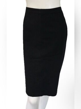 Quo Black Eco Pencil Straight Art To Wear Careerwear Knee Length Skirt 12